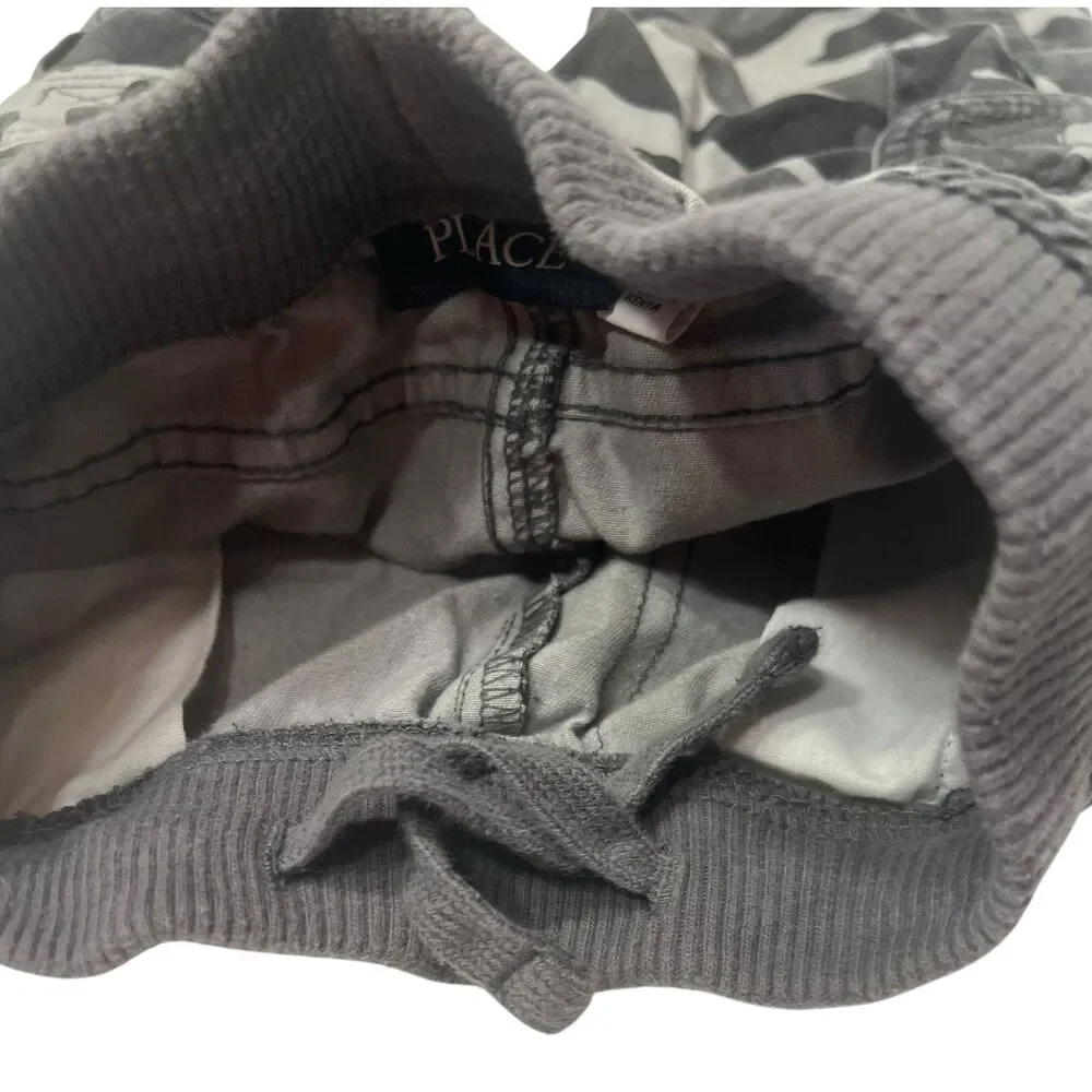 The Childrens Place Black Gray Camo Cargo Pants Toddler 2T Streetwear